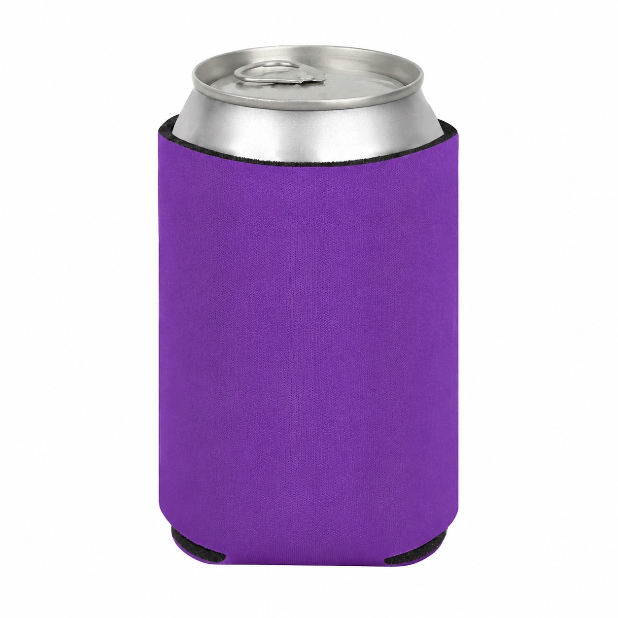 Foam Can Beverage Insulator — Purple