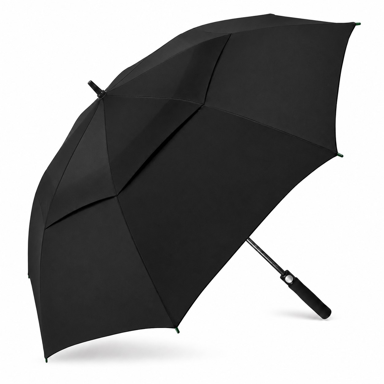 Large Polyester Golf Umbrella — Black