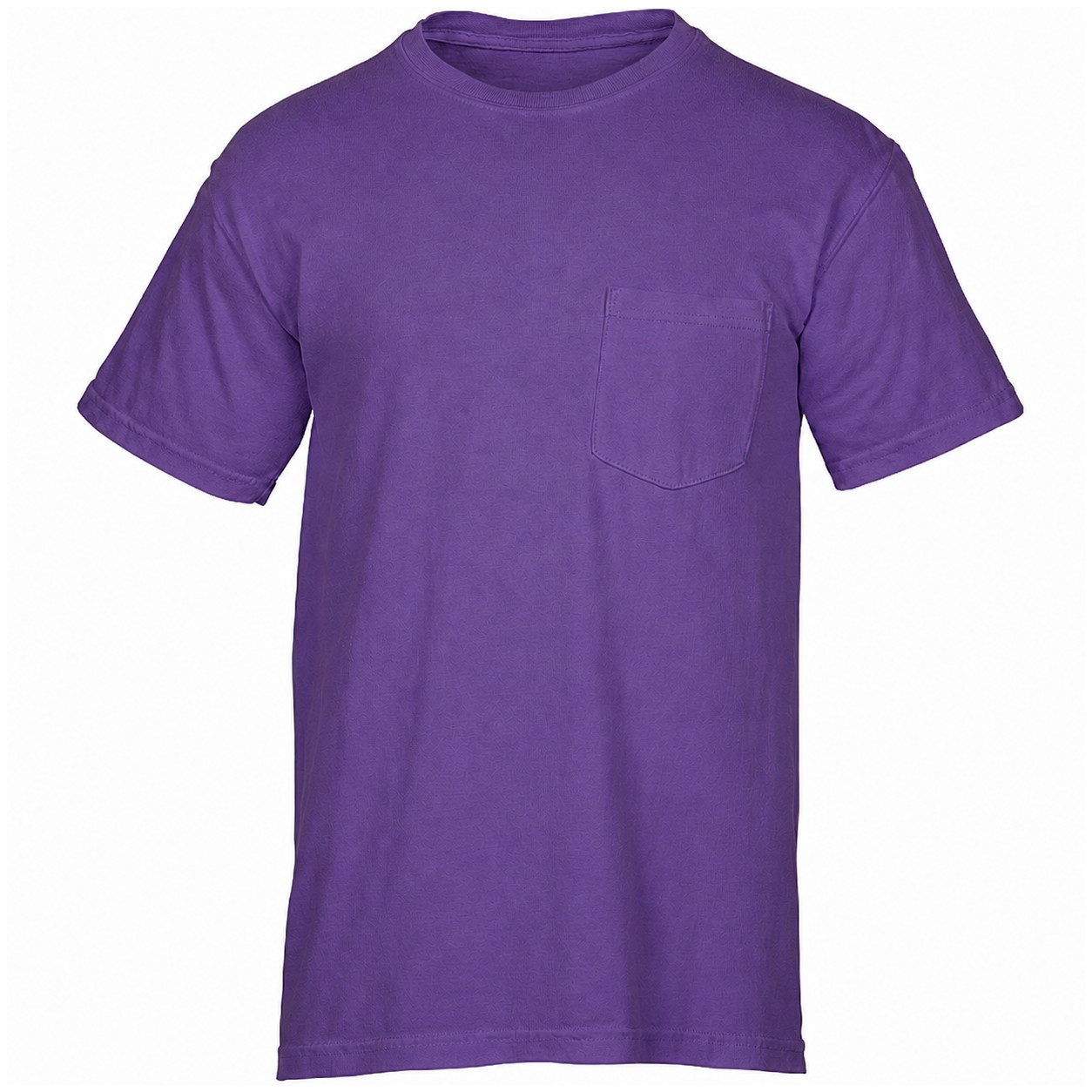 Garment Dyed Ringspun Pocket Tee — Purple