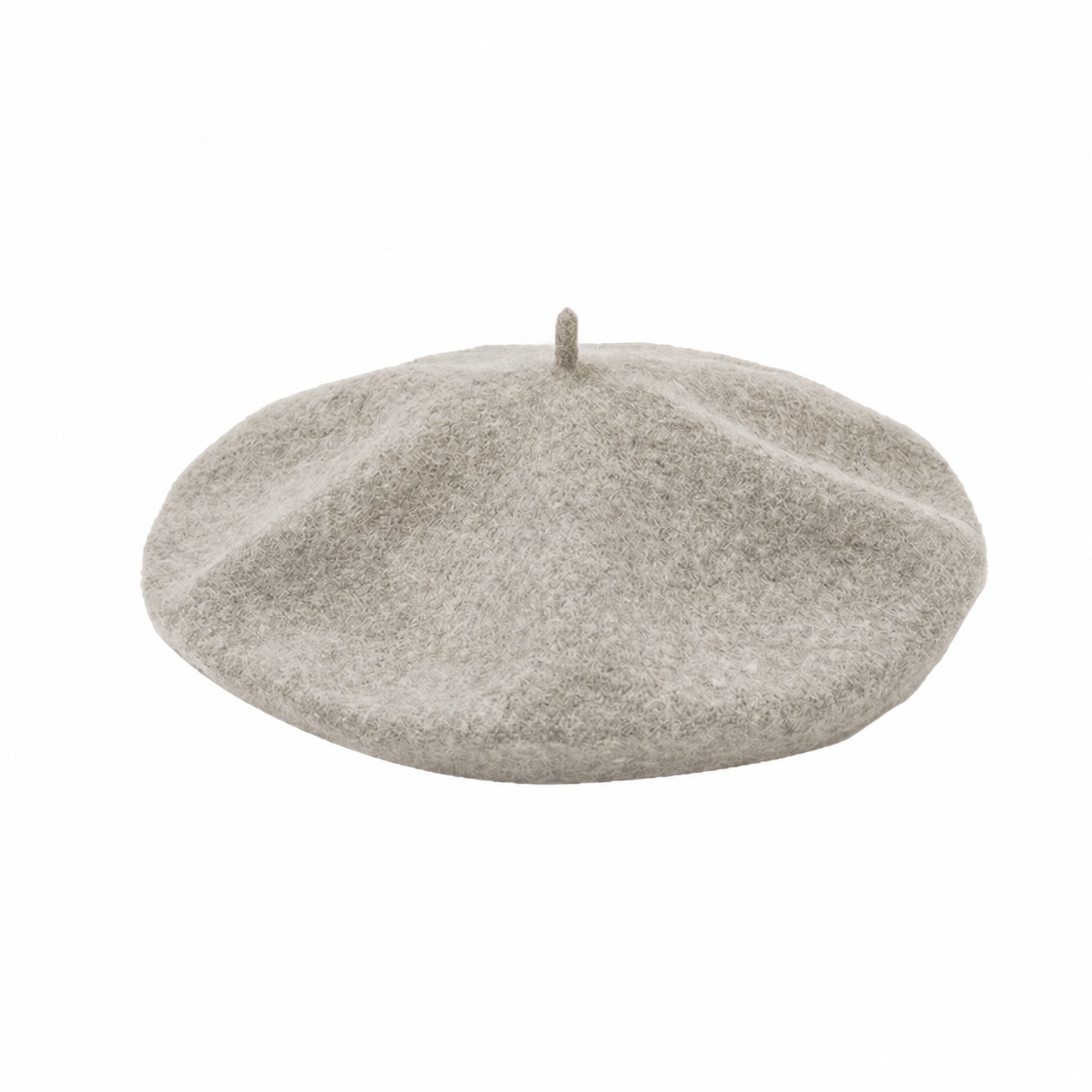 Polyester Vintage Beret Painter Hat — Linen Gray