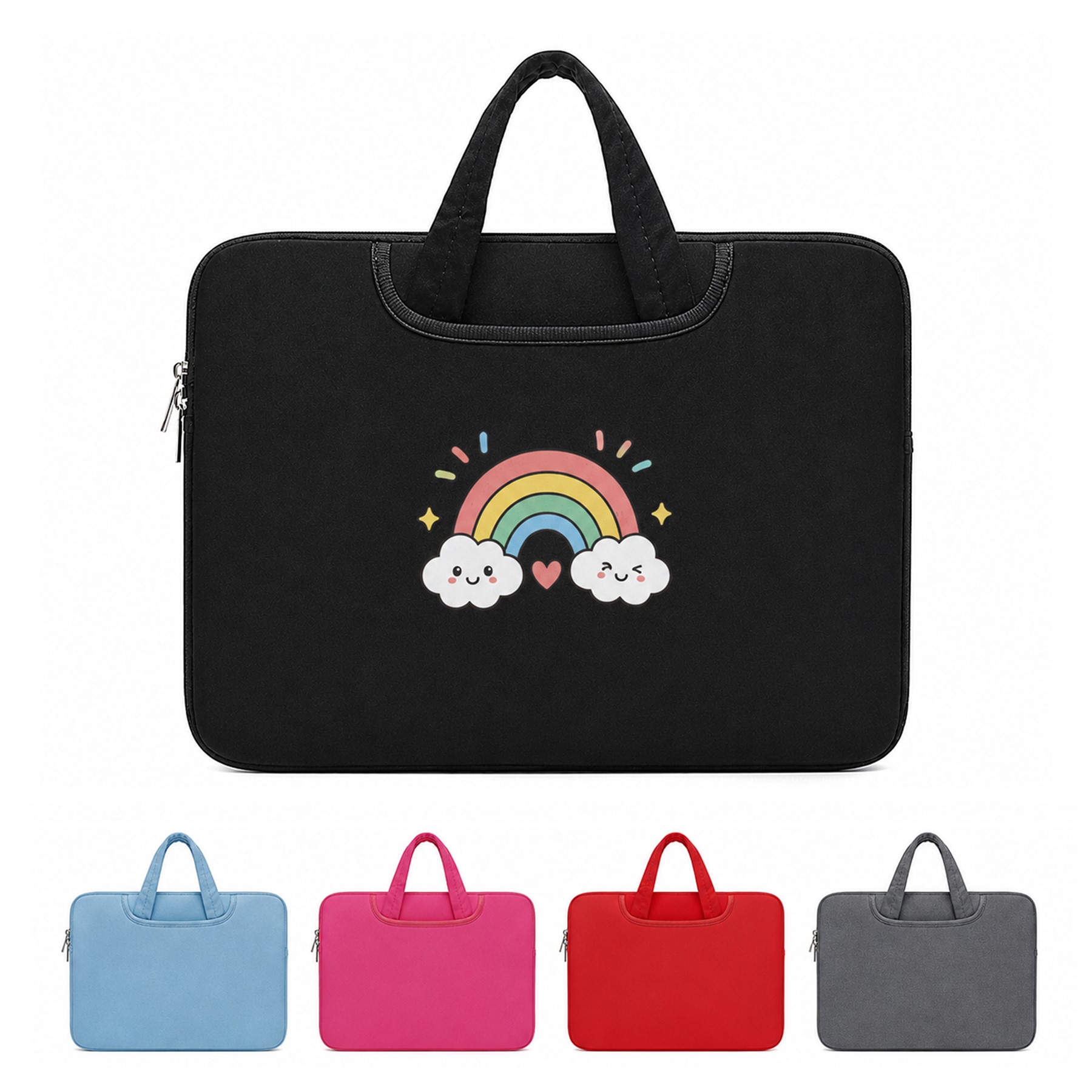 Dual Handle Polyester Laptop Tote