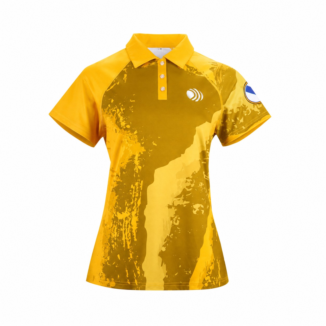 Quick-Drying Fabric Short Sleeve Fit Polo Shirt — Gold