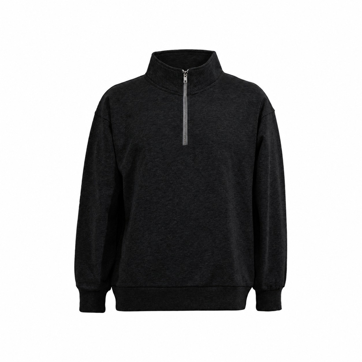 Smooth Surface Sweatshirt — Black