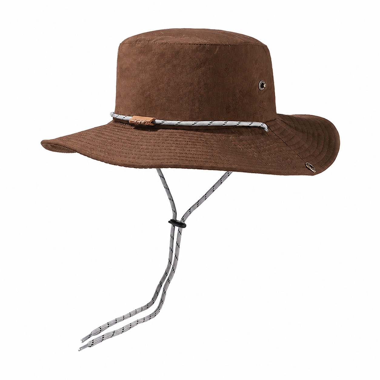 Nylon Taslan Outdoor Boonie Hat — Coffee Brown