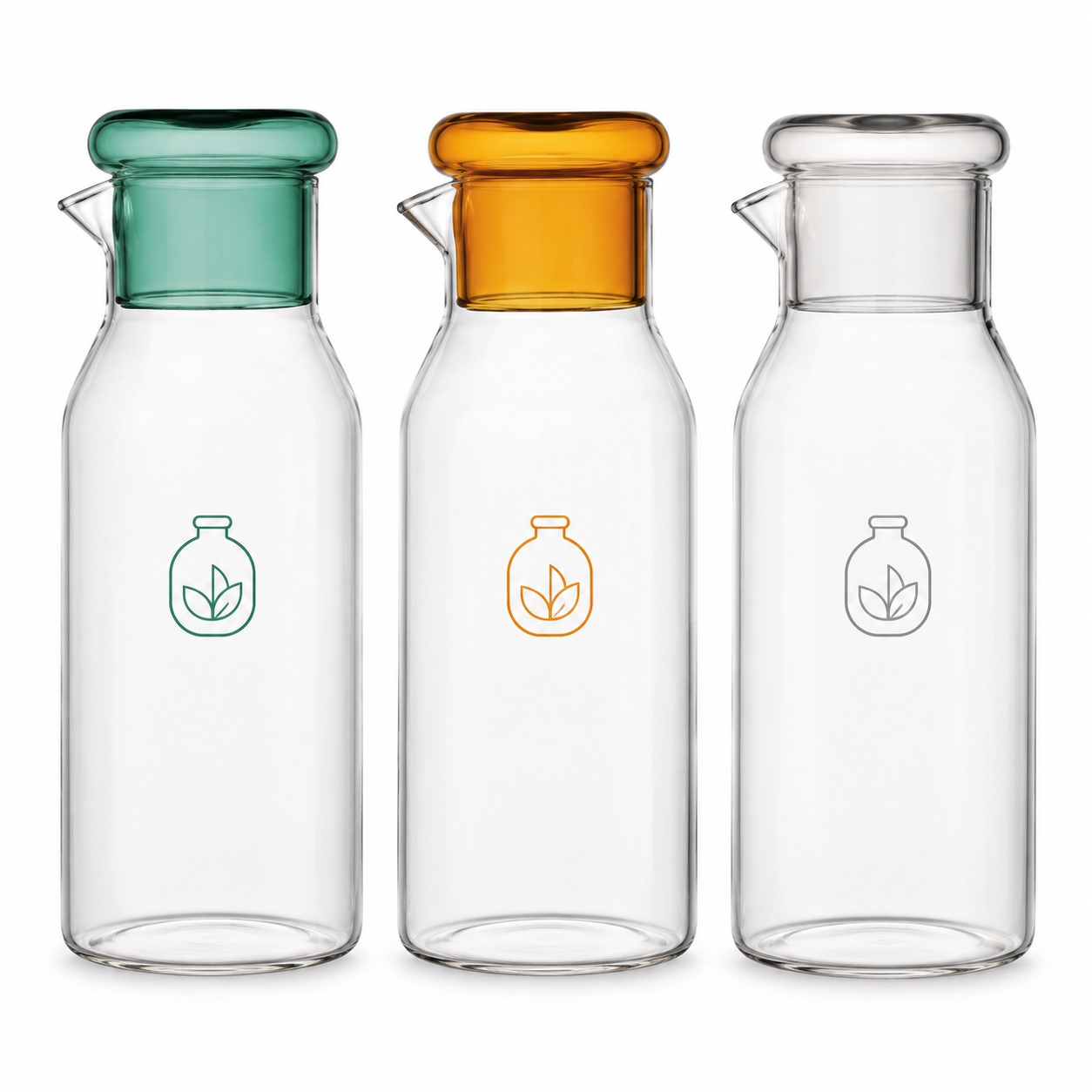 Glass 29 Oz Juice Pot With Cup Cover
