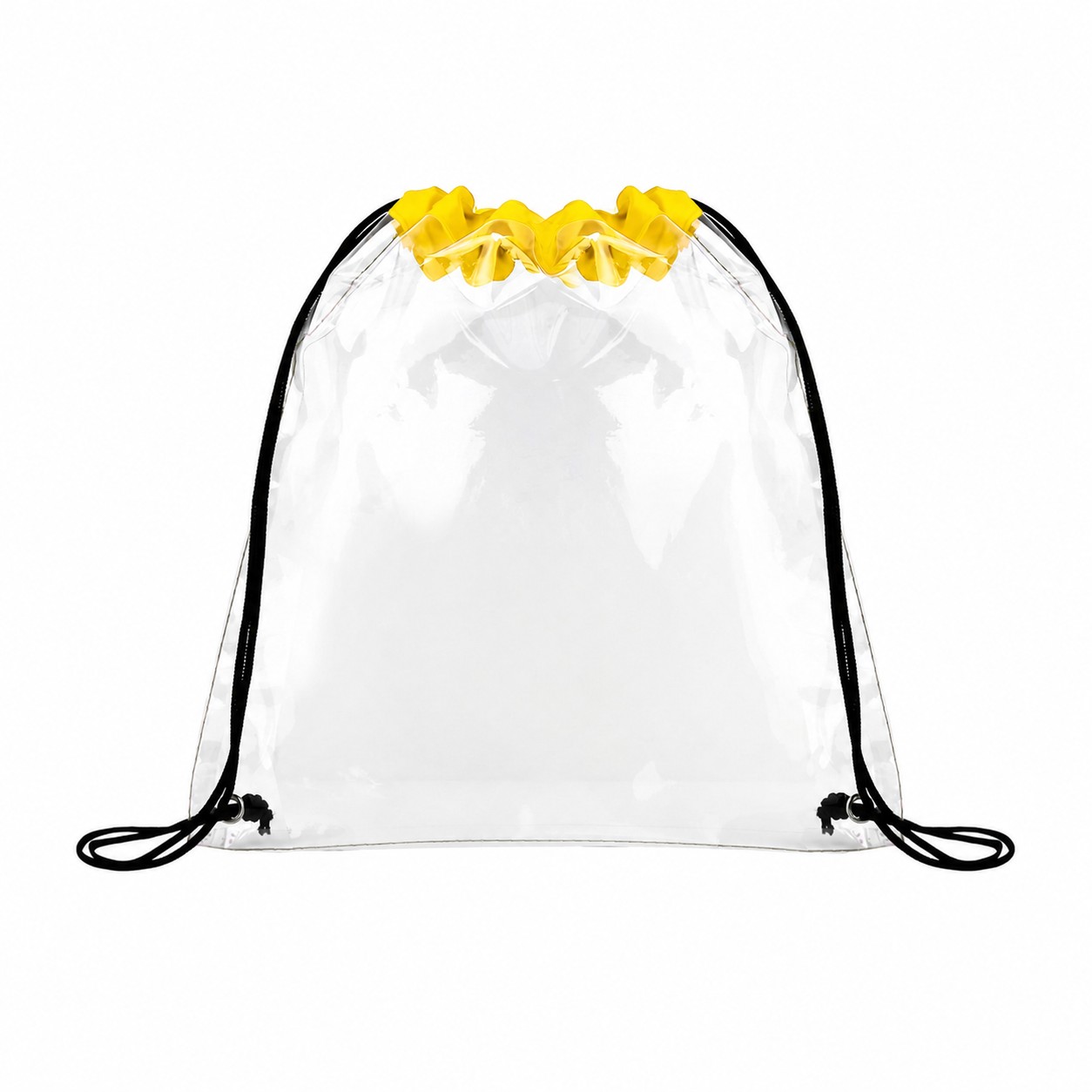 Metal Grommets Drawstring Bag — Yellow