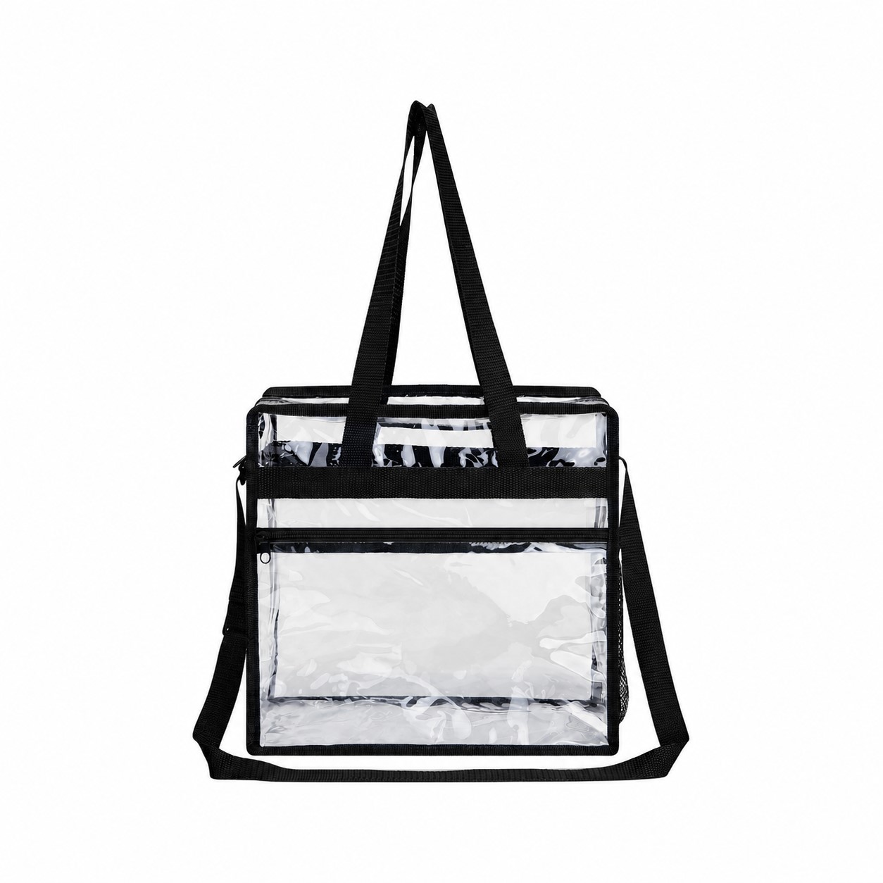 PVC 12" Tote Bag — Black