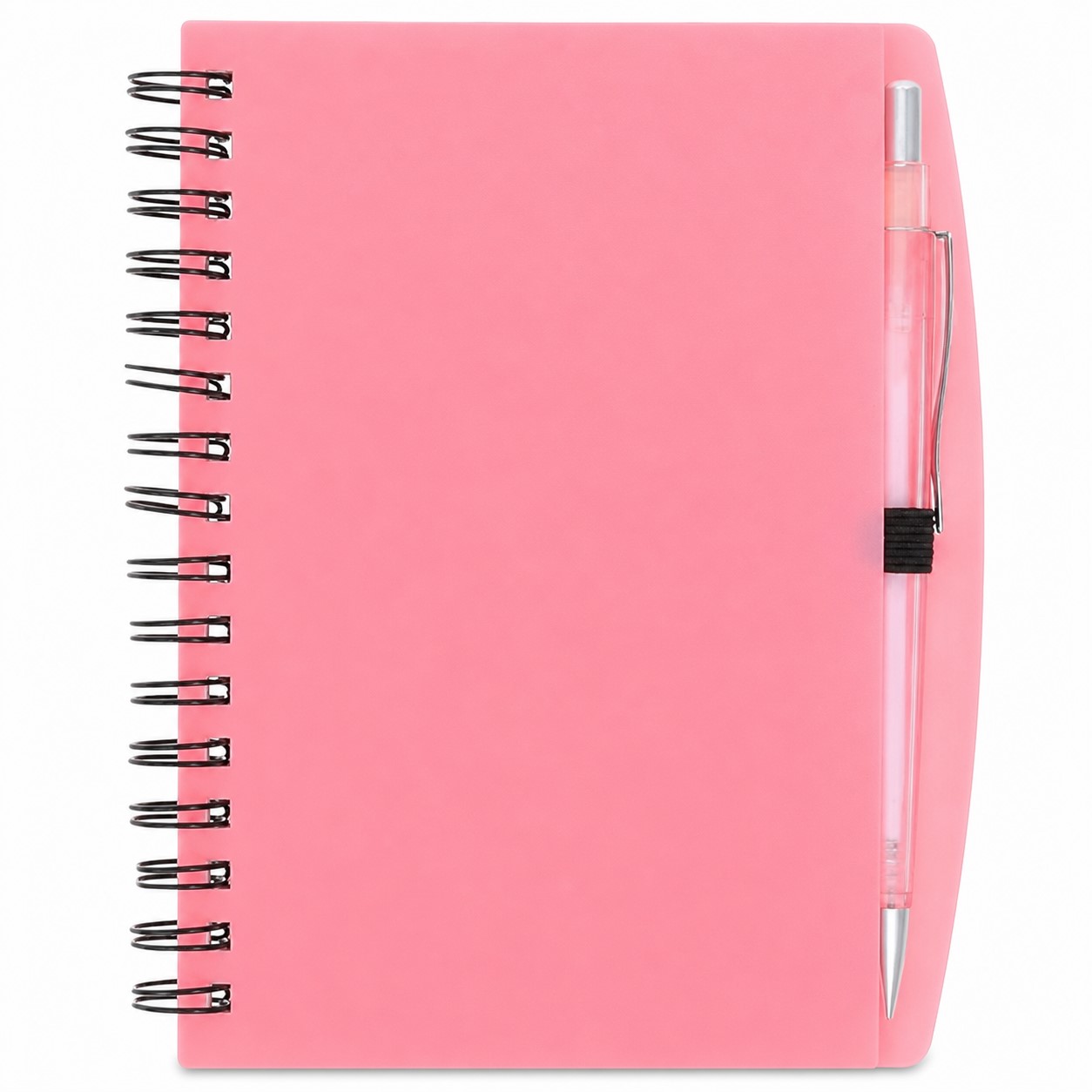 Compact Spiral Paper Journal With Pen — view 2