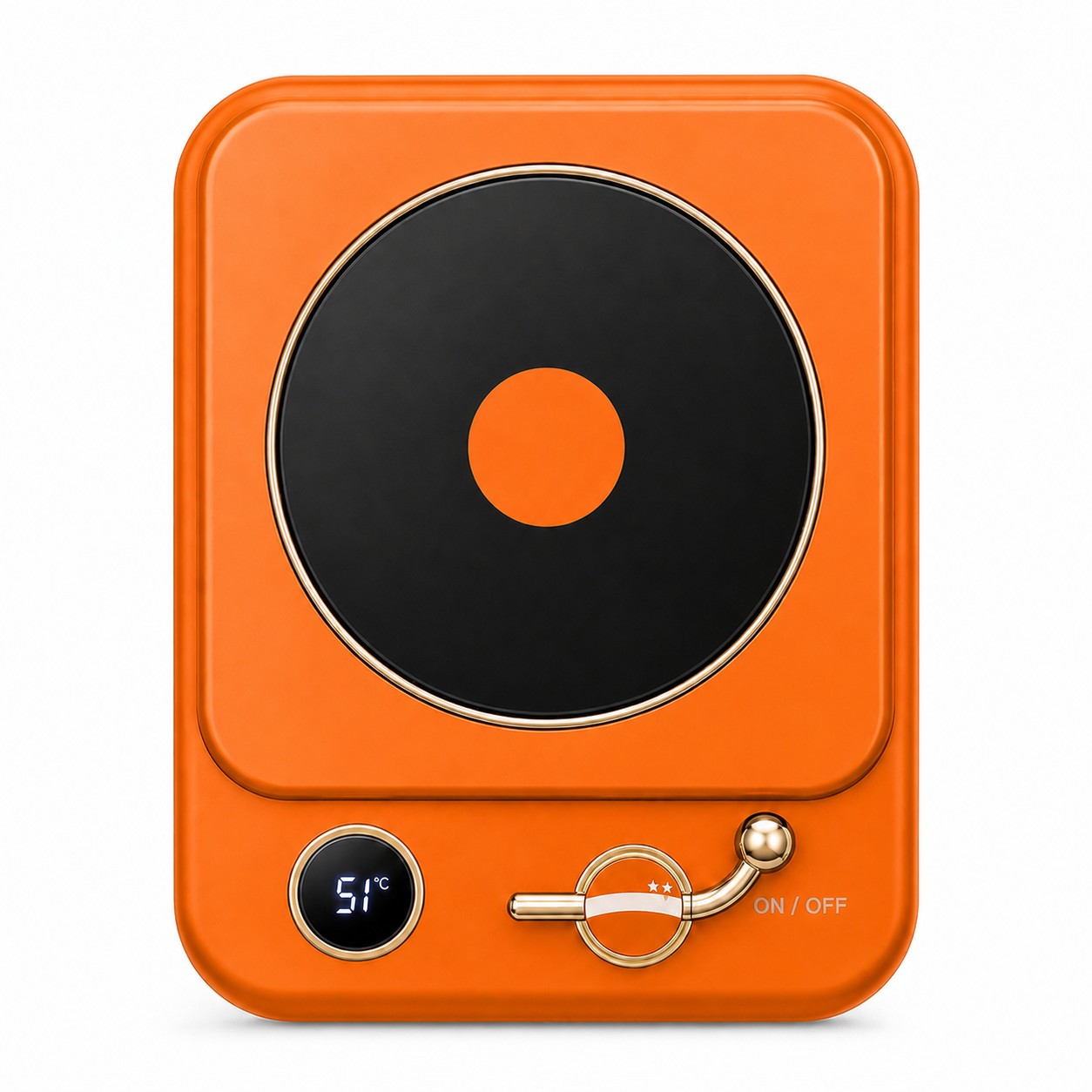 Smart Desktop Drink Warmer — Orange
