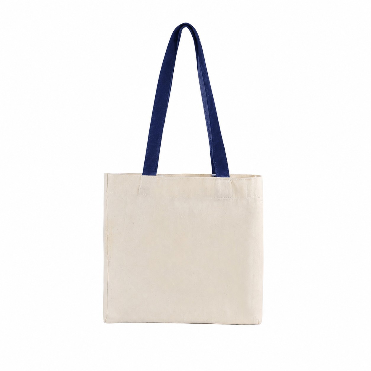 Cotton Adjustable Strap Tote Bag — Navy Blue