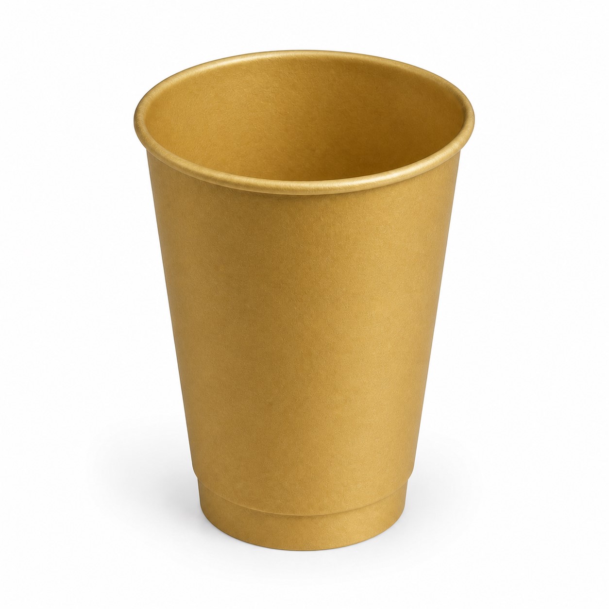Sleeved Disposable Paper Drink Cup — Bronze Gold