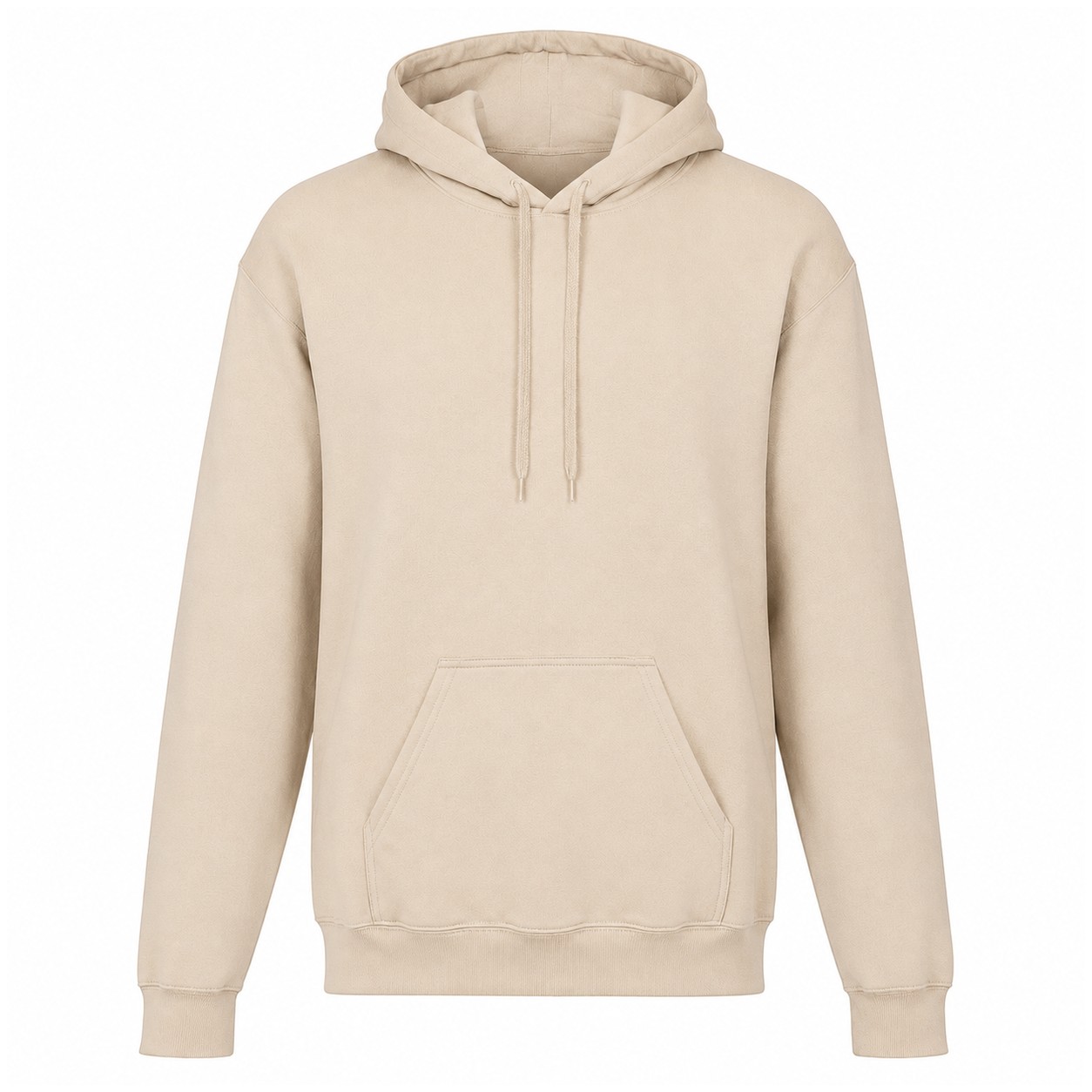 8.4-Ounce Cotton-Polyester Pullover Hoodie — Beige