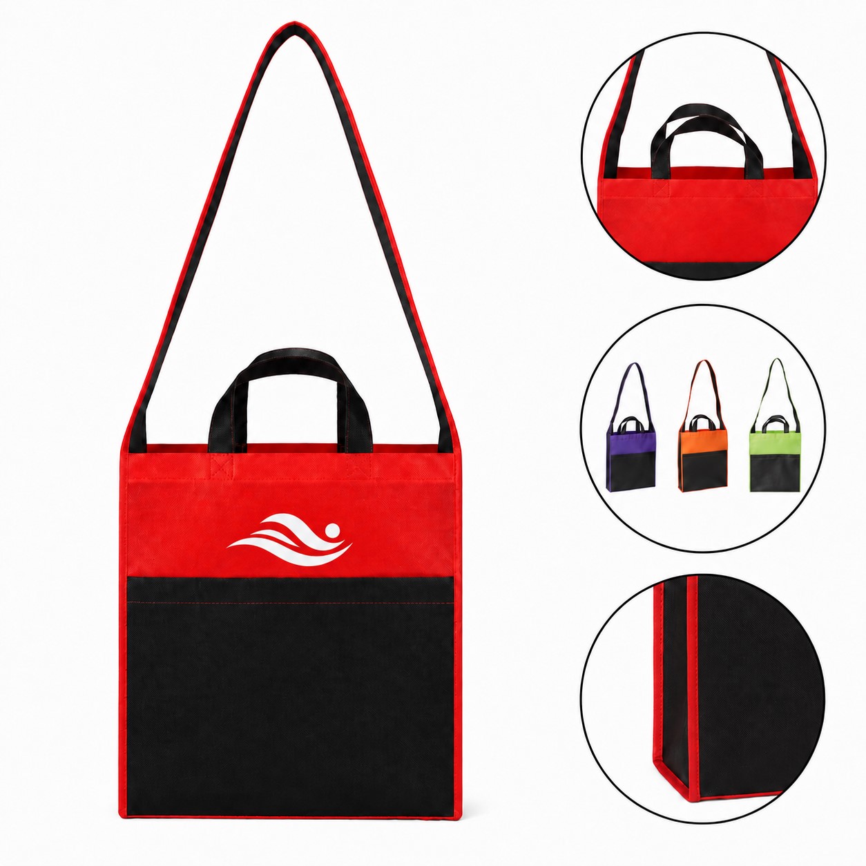 Polyester Dual Handle Convention Tote Bag