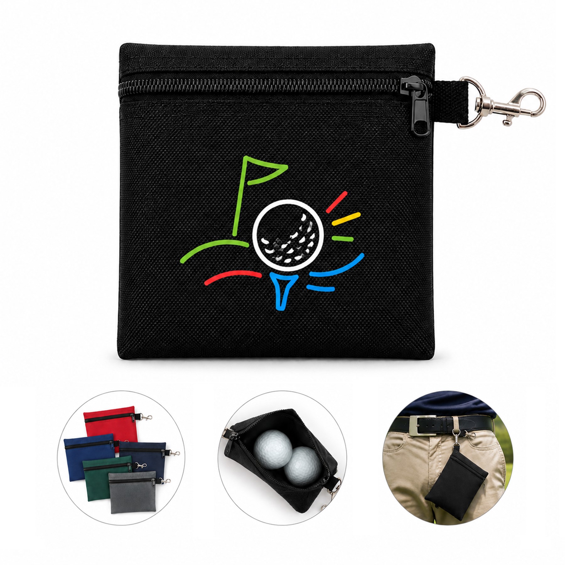 Nylon Golf Polo Tee Storage Clip