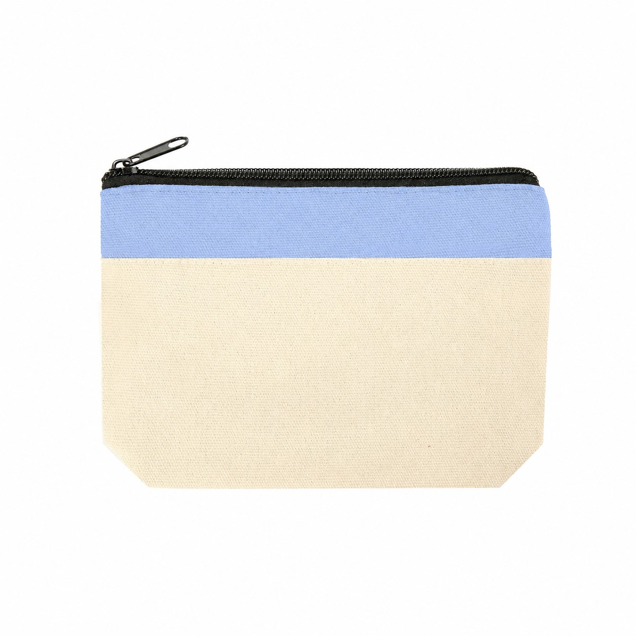 Zippered Storage Travel Pouch — Light Blue