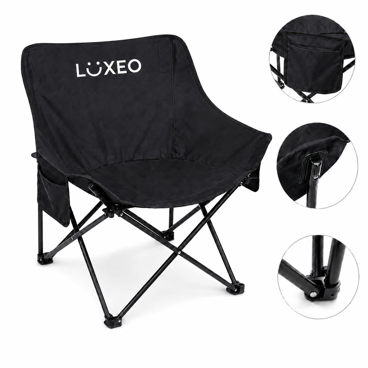 Collapsible Oxford Moon Chair