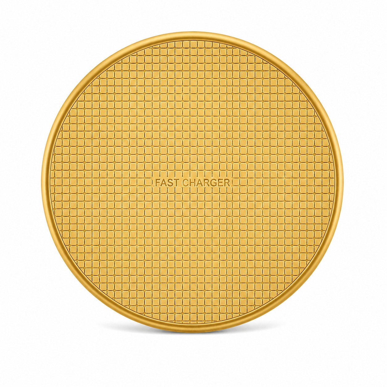 Compact Wireless Charging Pad — Gold