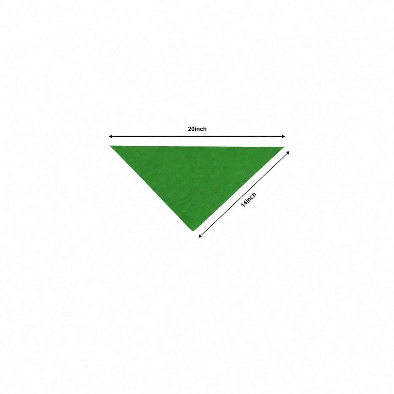 Cotton Triangle Pet Bandana — Green