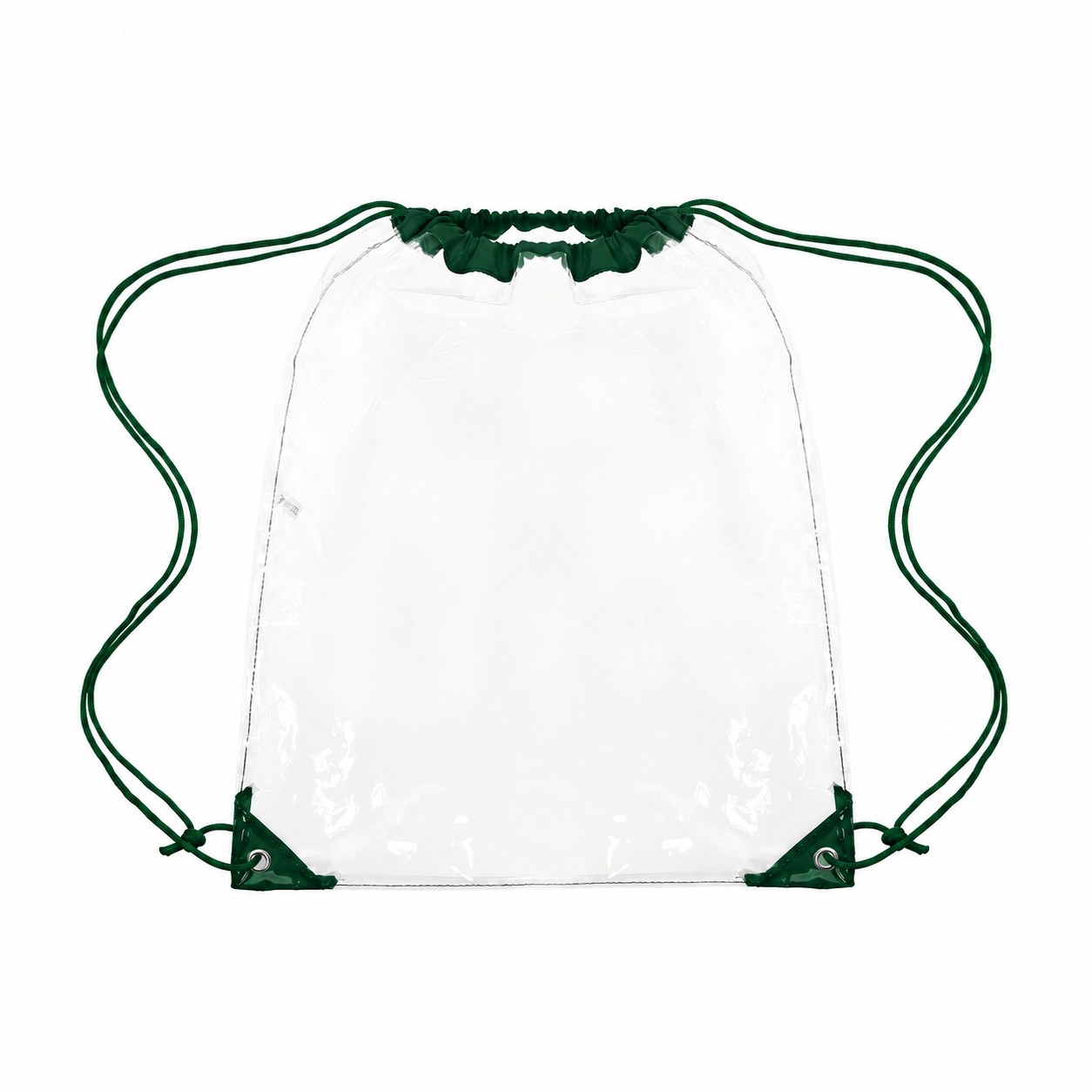 Large Reinforced Corners Drawstring Bag — Forest Green