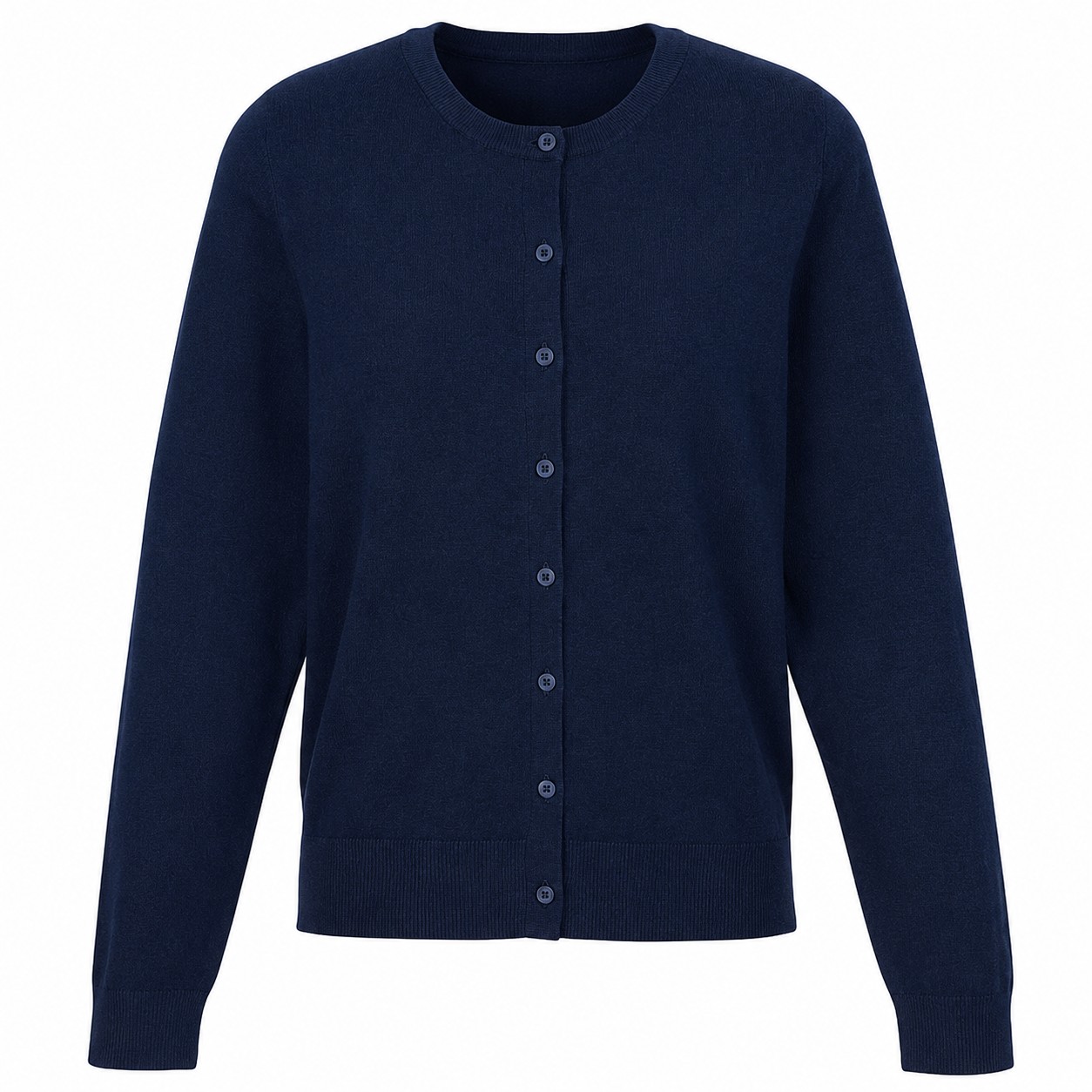 Ladies Tri Blend Button Cardigan — view 2