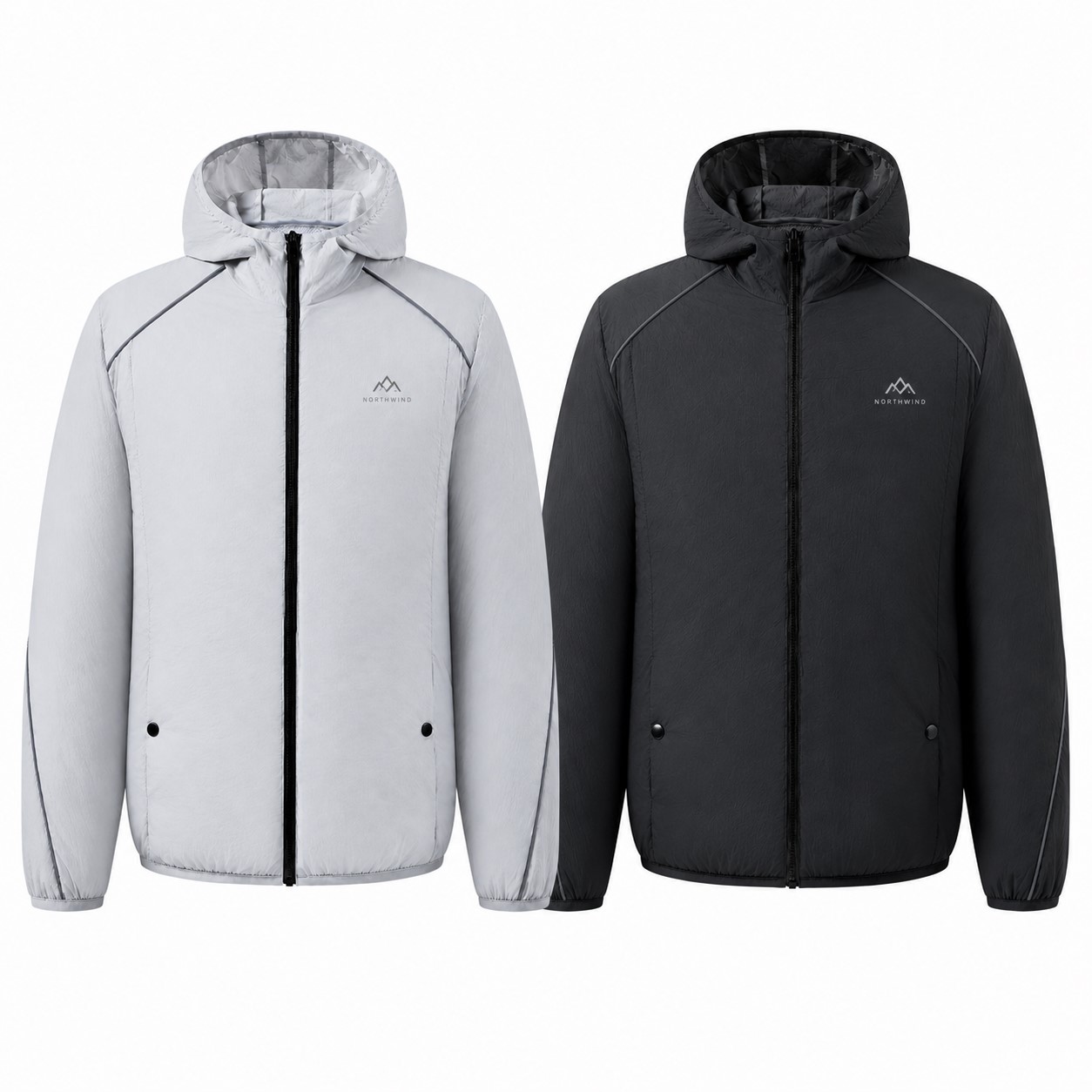 Hooded Polyester Cooling Jacket With Dual Fans