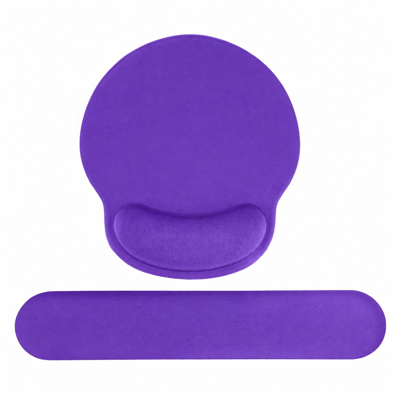 Ergonomic Mouse Pad Wrist Rest Set — Purple