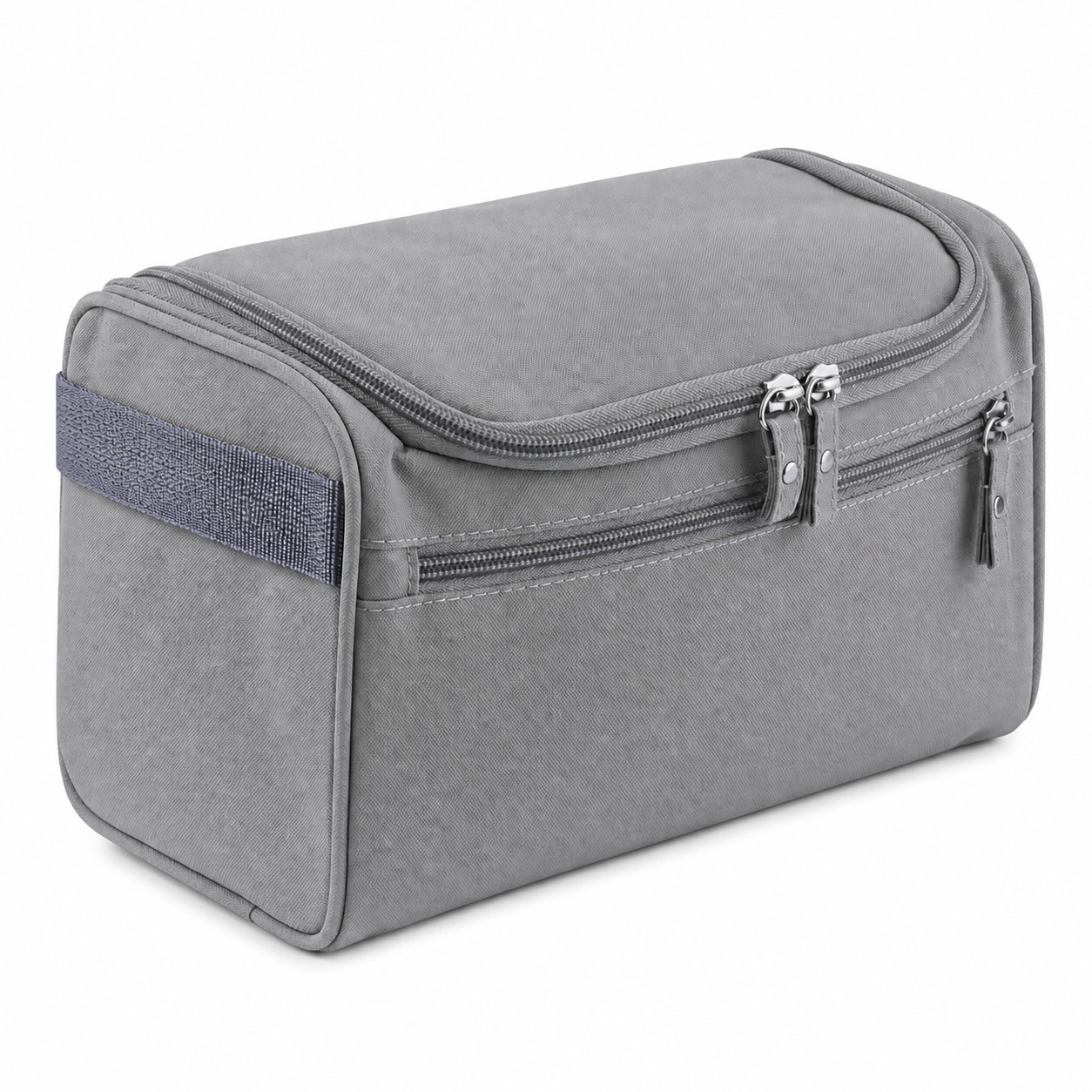 Hanging Waterproof Toiletry Organizer Bag — Gray