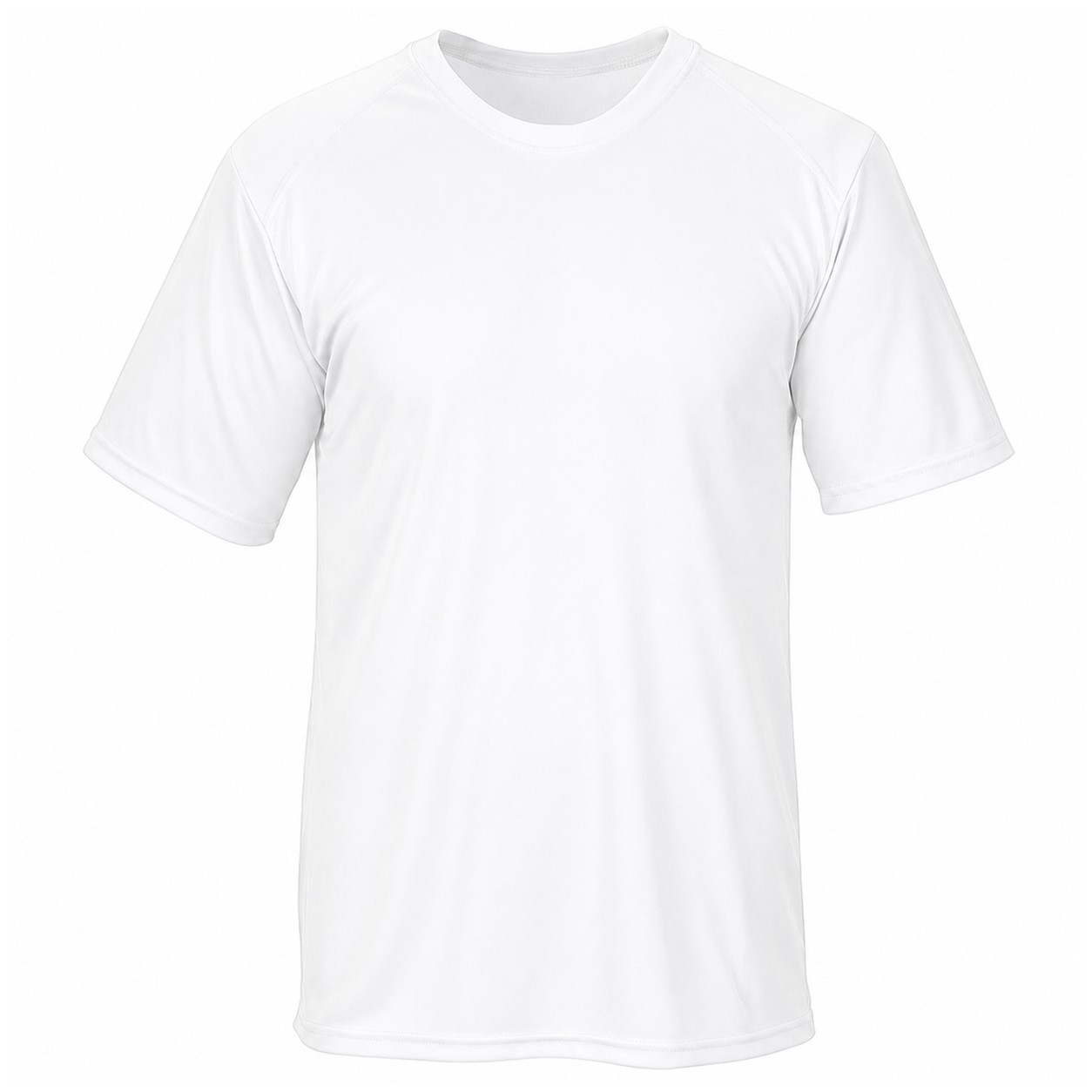 Lightweight Polyester Performance T-Shirt — White