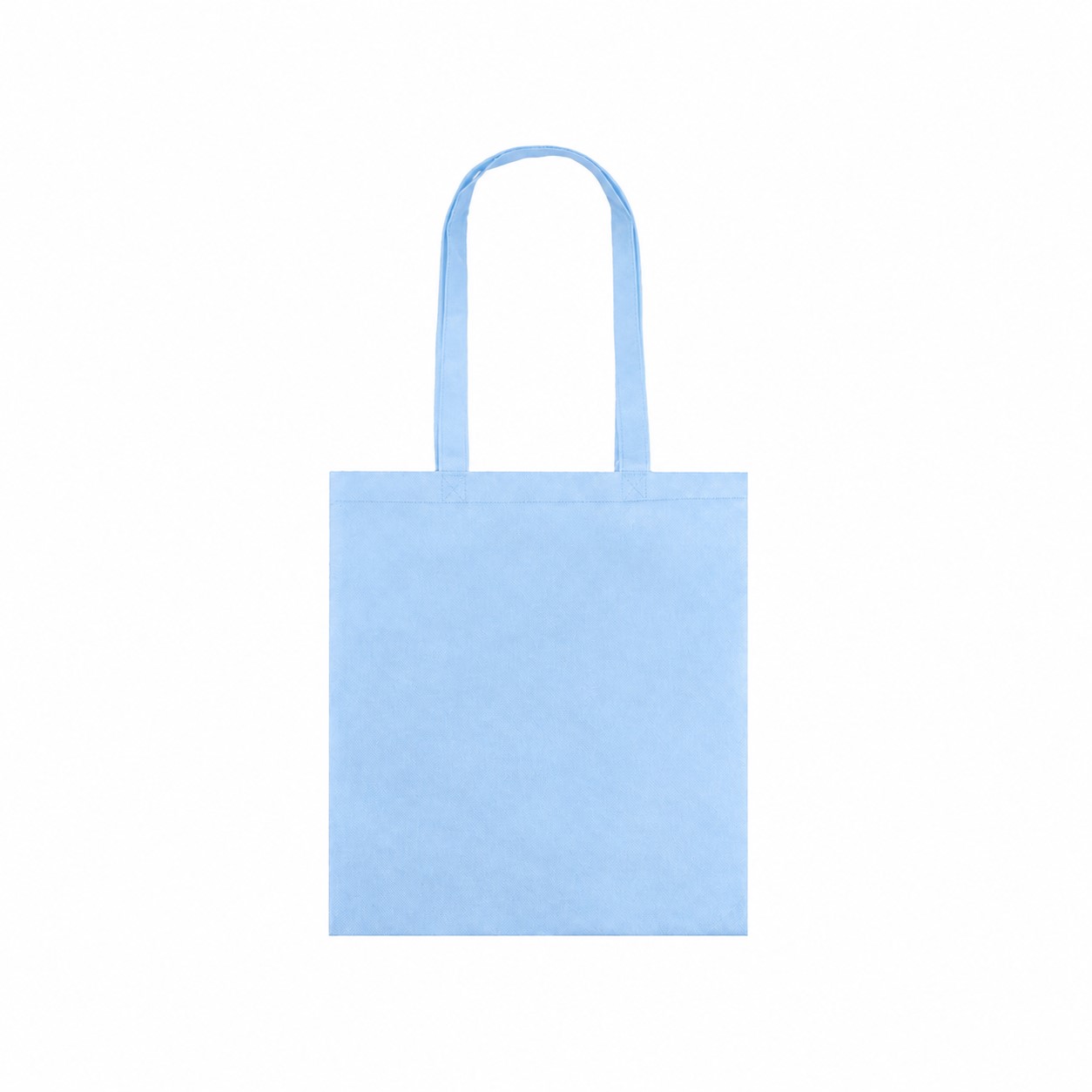 80GSM Non-Woven Reinforced Handles Tote Bag — Light Blue