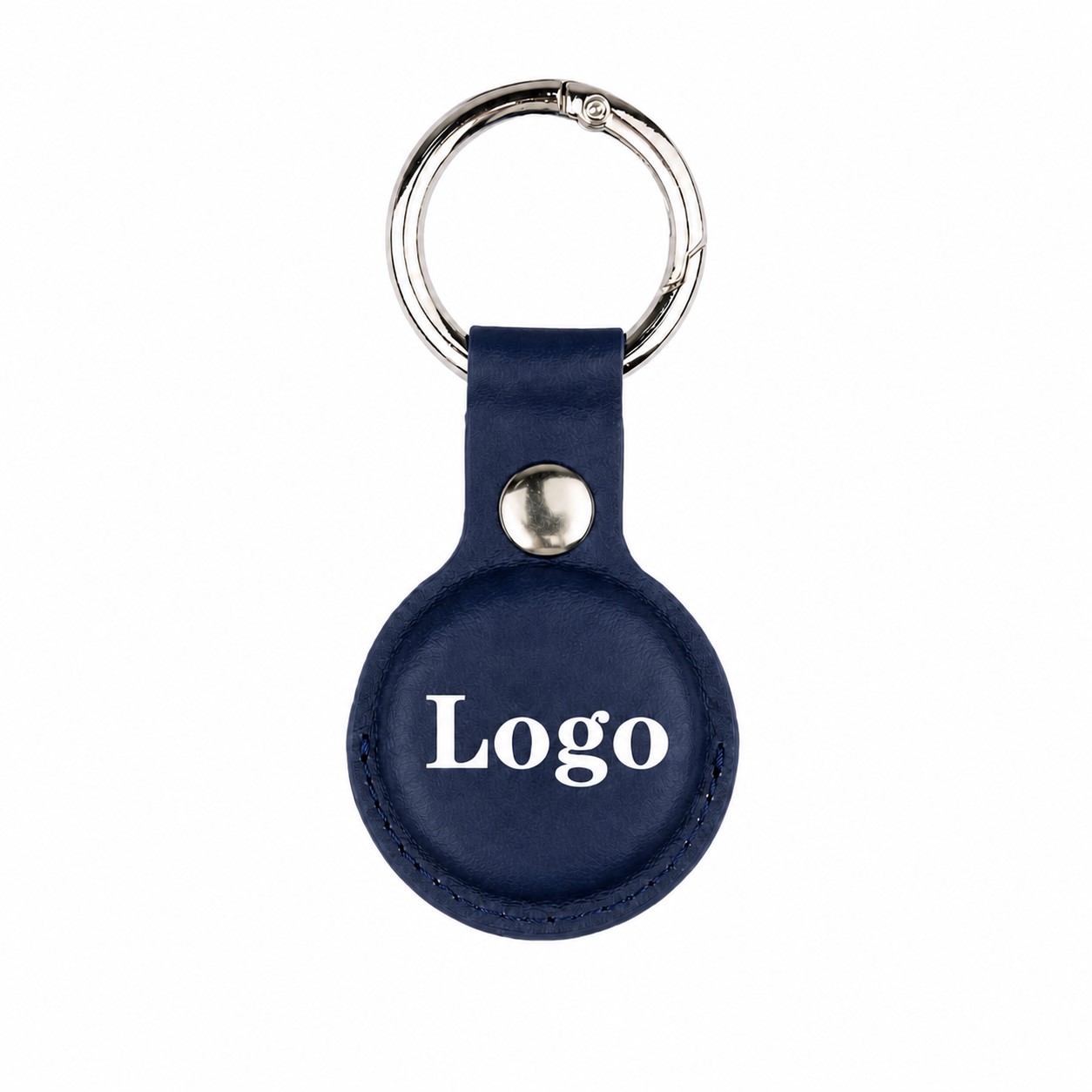 Silicone Tracker Holder Keychain — Navy Blue