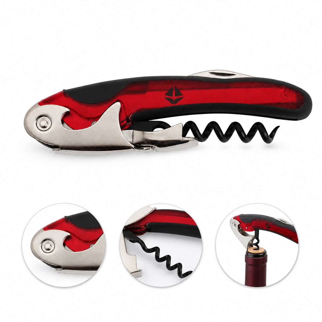 Metal Waiter's Corkscrew With Bottle Opener