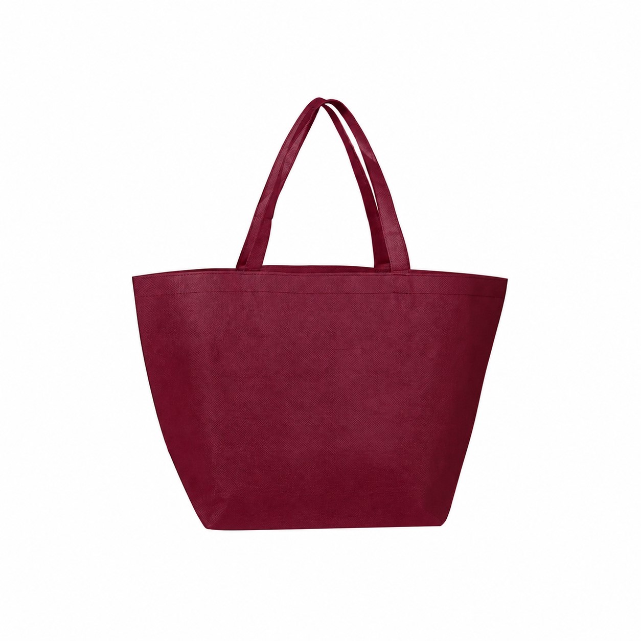 80GSM Non-Woven Tote Bag — Burgundy Red