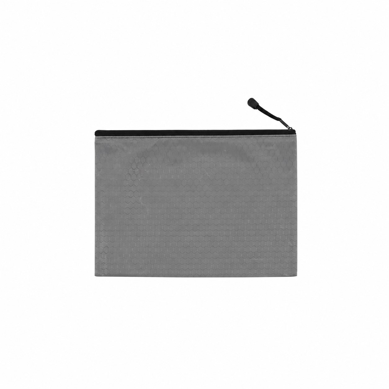 Canvas Zippered Travel Pouch — Gray