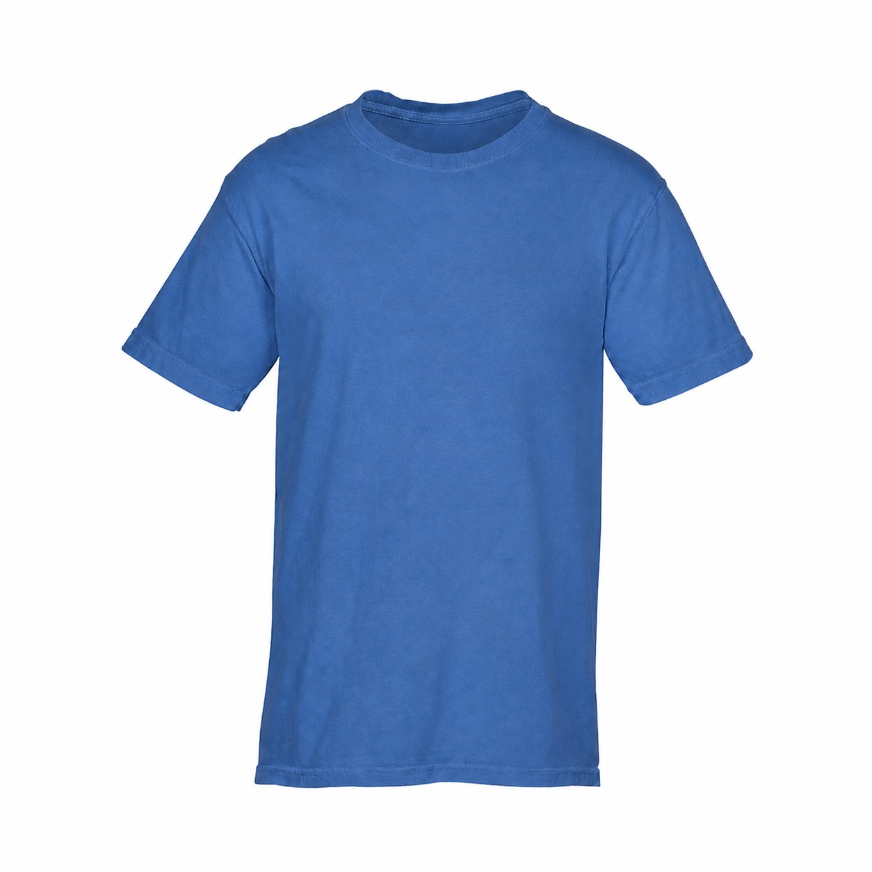Garment-Dyed Ringspun Cotton T-Shirt — Blue