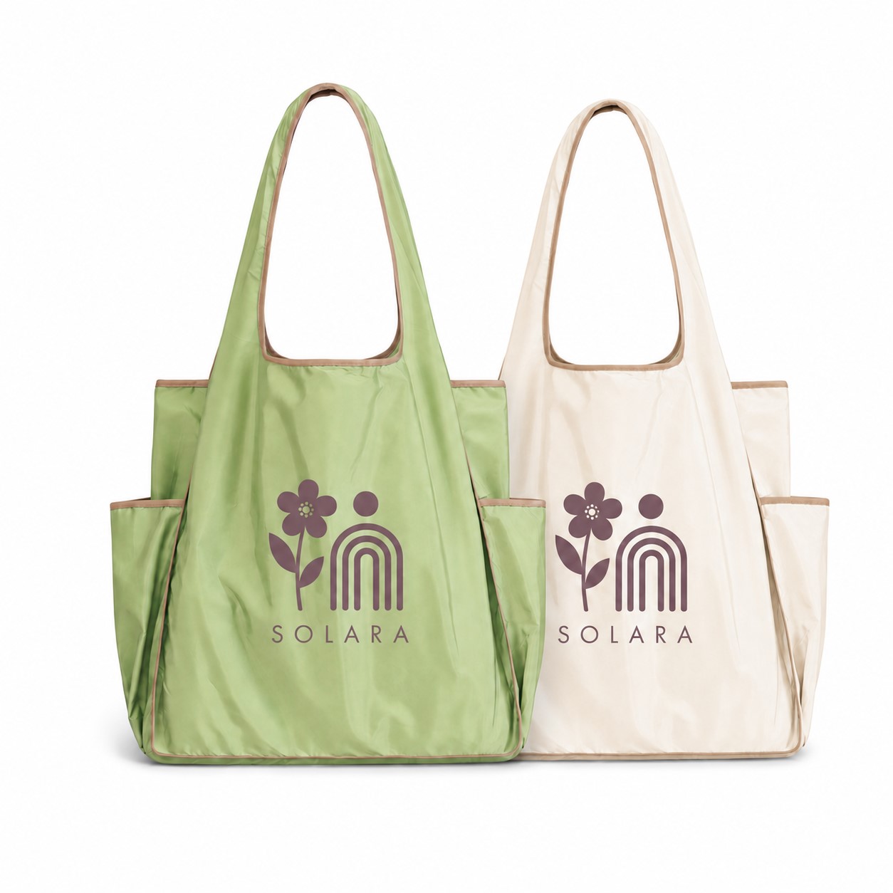 Large Oxford Multi Pocket Foldable Tote