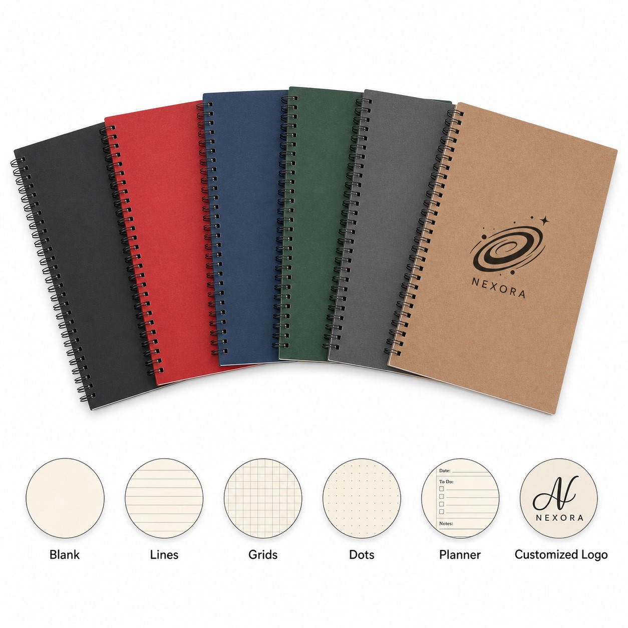 A4 Kraft Paper Coil Notebook