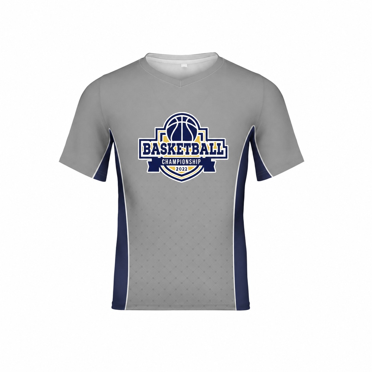 Moisture-Wicking Polyester Crew Neck T-Shirt — Gray