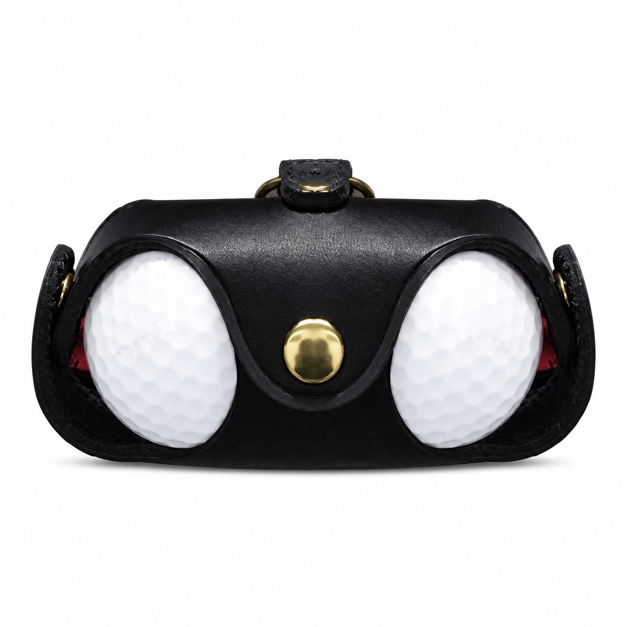 Snap Closure PU Golf Ball Pouch — view 2