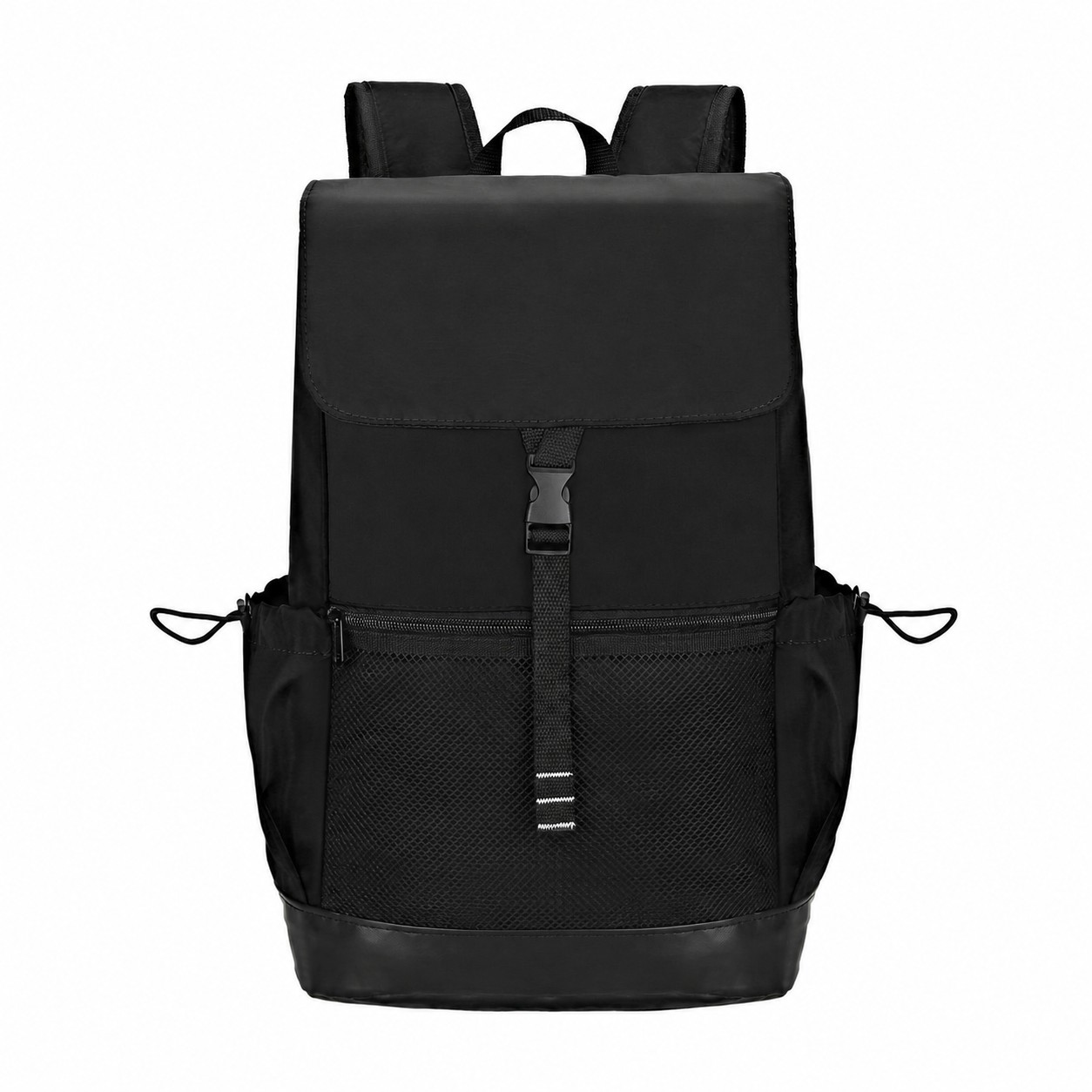 Drawcord Closure Quantum Backpack — Black