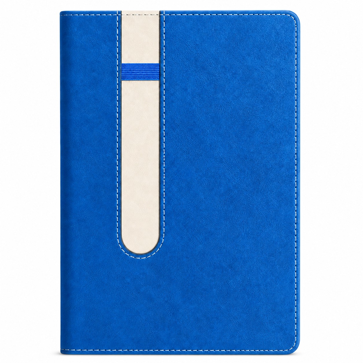 A5 PU Leather Journal With Pen — Blue