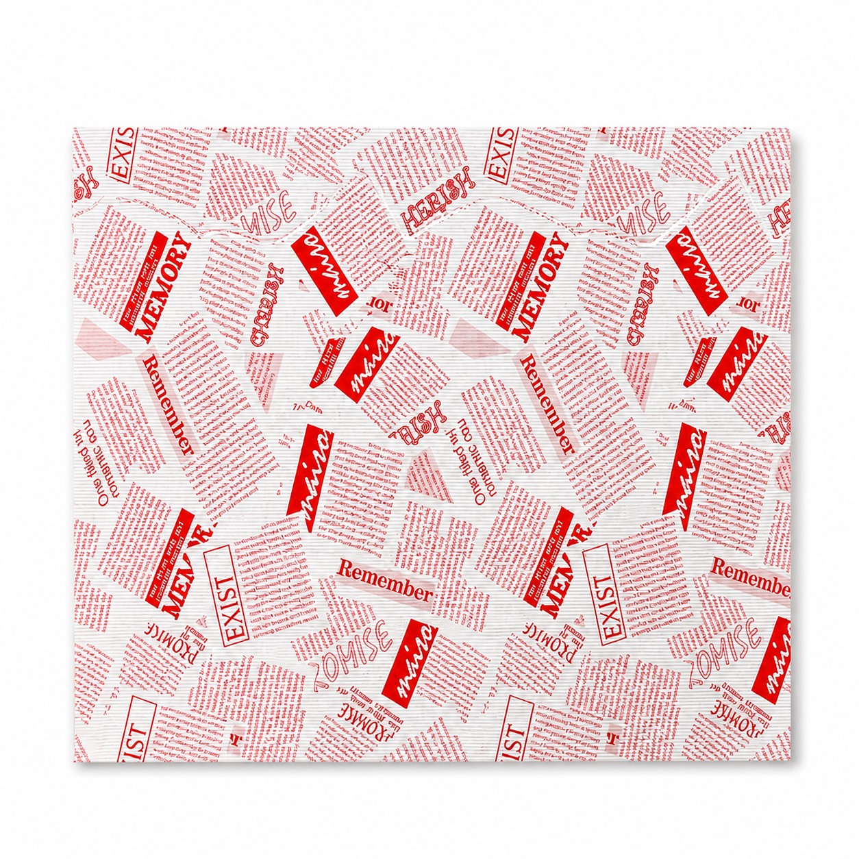 Square Deli Wax Paper Sheets — Red