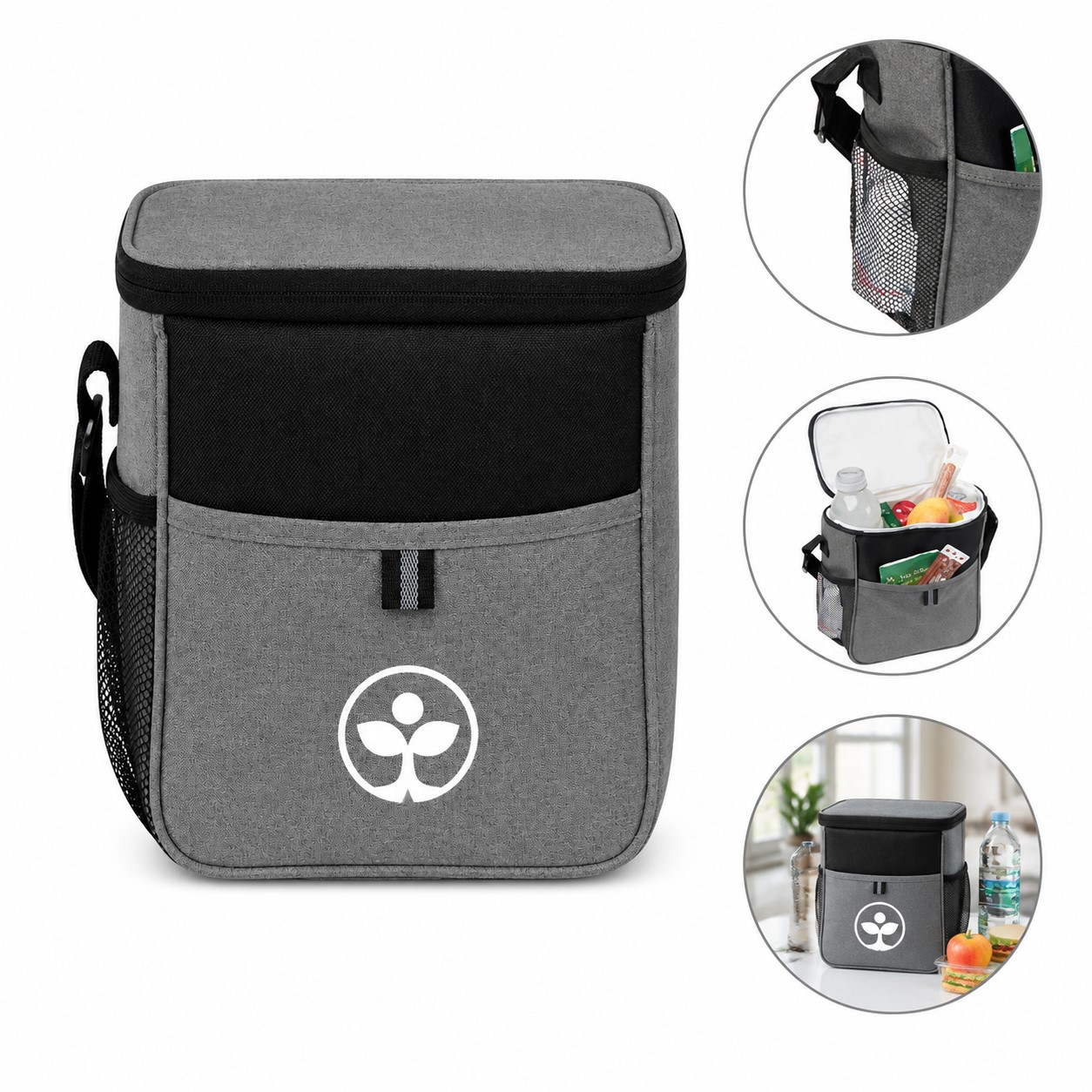 Upright Polyester Insulated Carryall Cooler — view 1