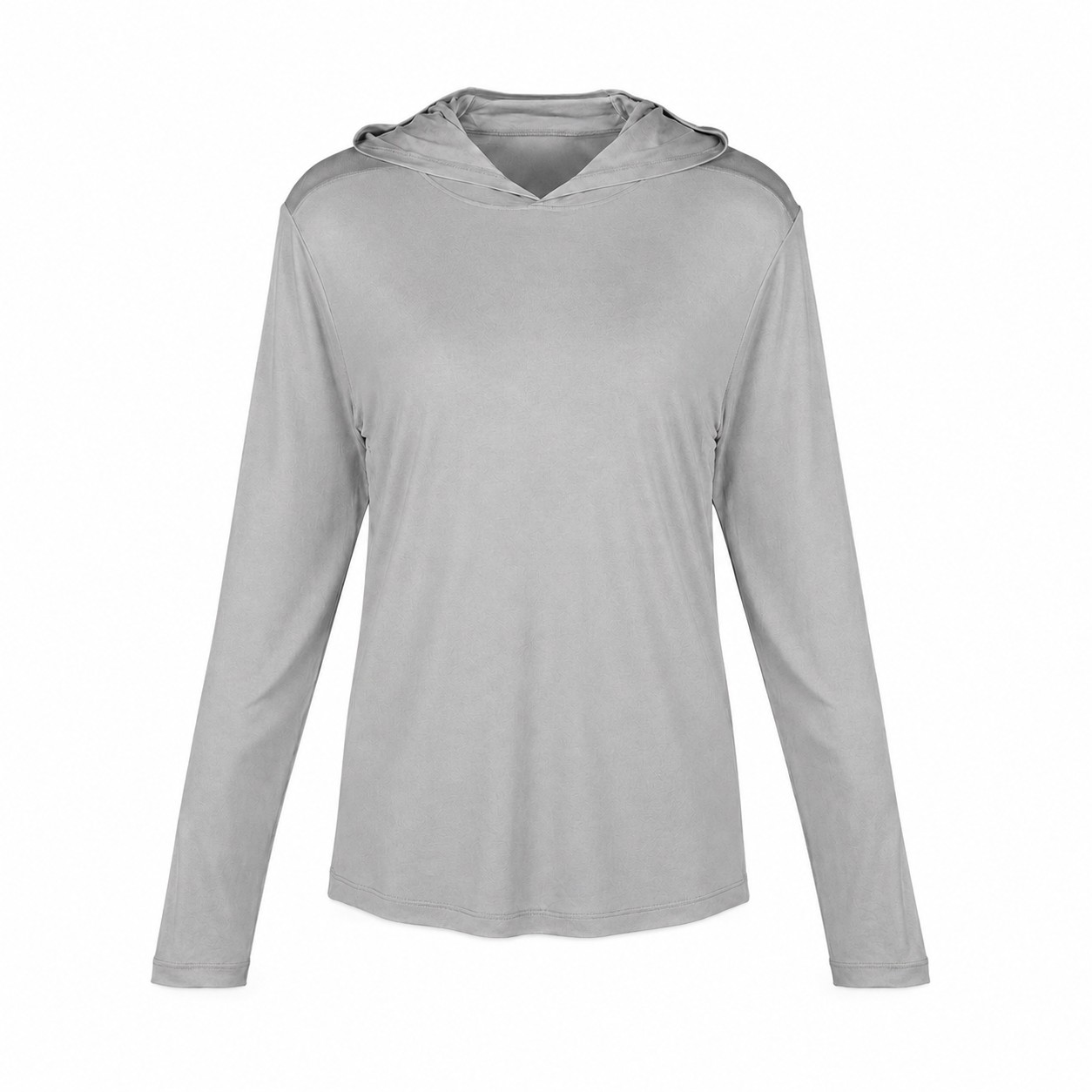 Polyester Hooded Sun Shirt — Gray