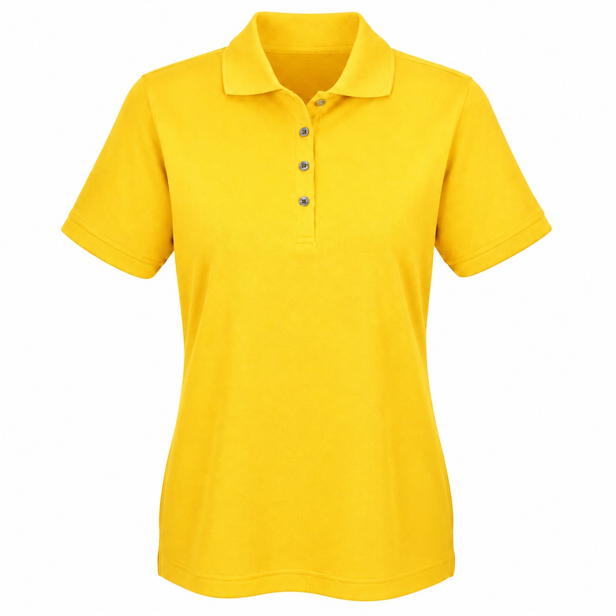 Ladies Ringspun Cotton Scoop Tank — Yellow