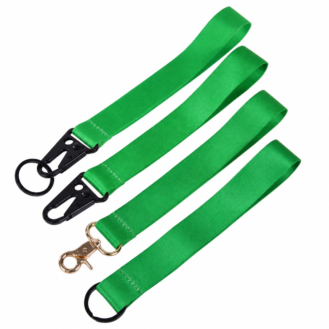 One-Inch Polyester Wrist Lanyard — Green