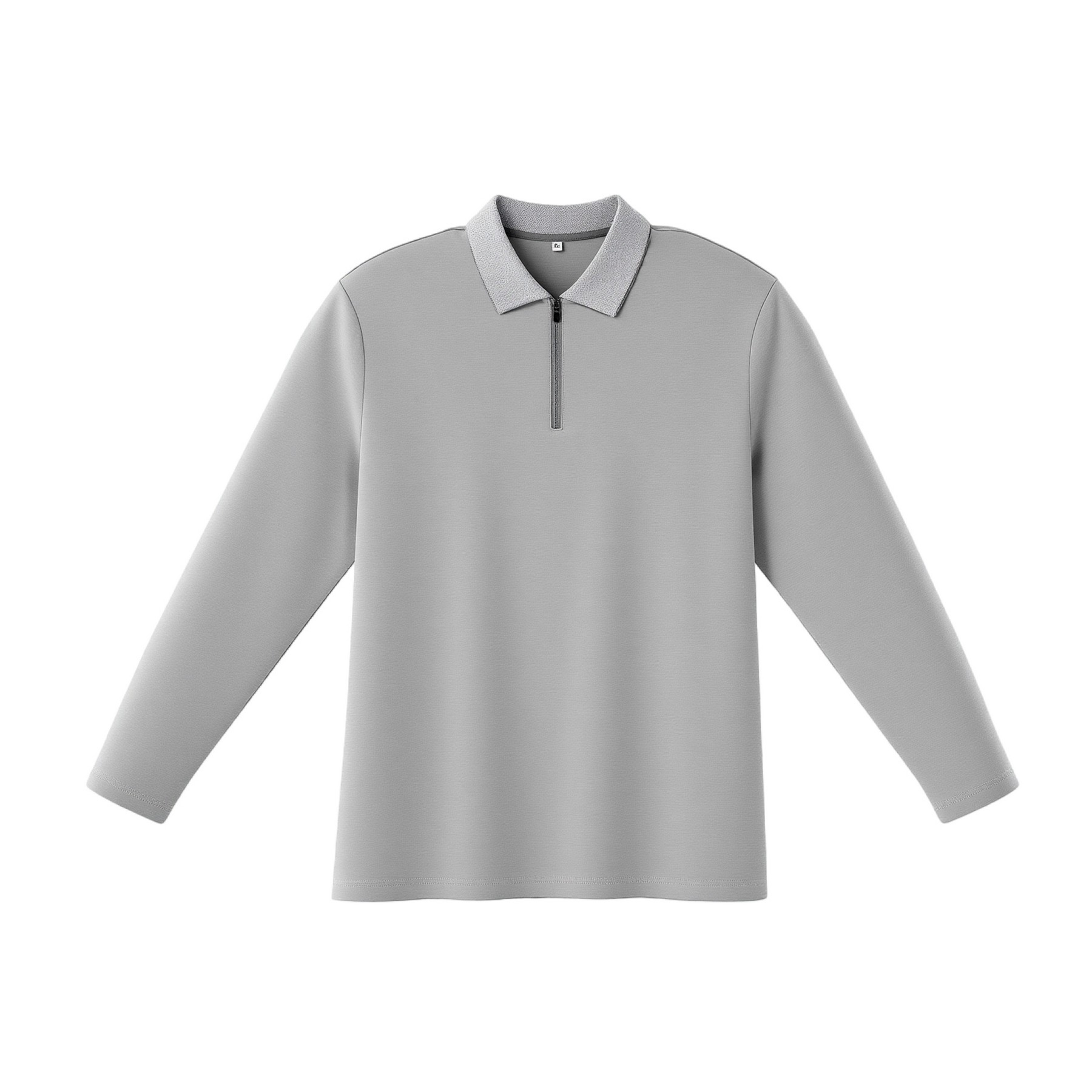 Cotton Blend Quarter Zip Pullover — view 2