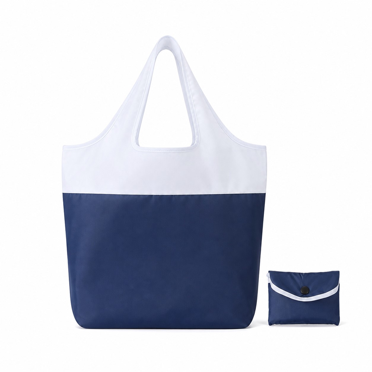 Foldable Recycled Polyester Grocery Tote — view 2