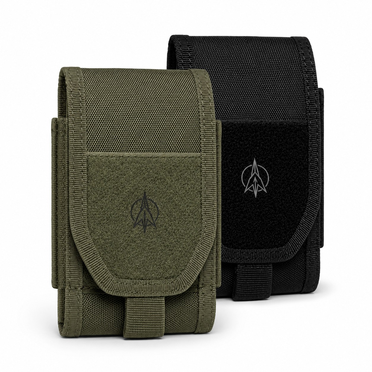 Nylon Phone Pouch With Foldover Flap — view 1