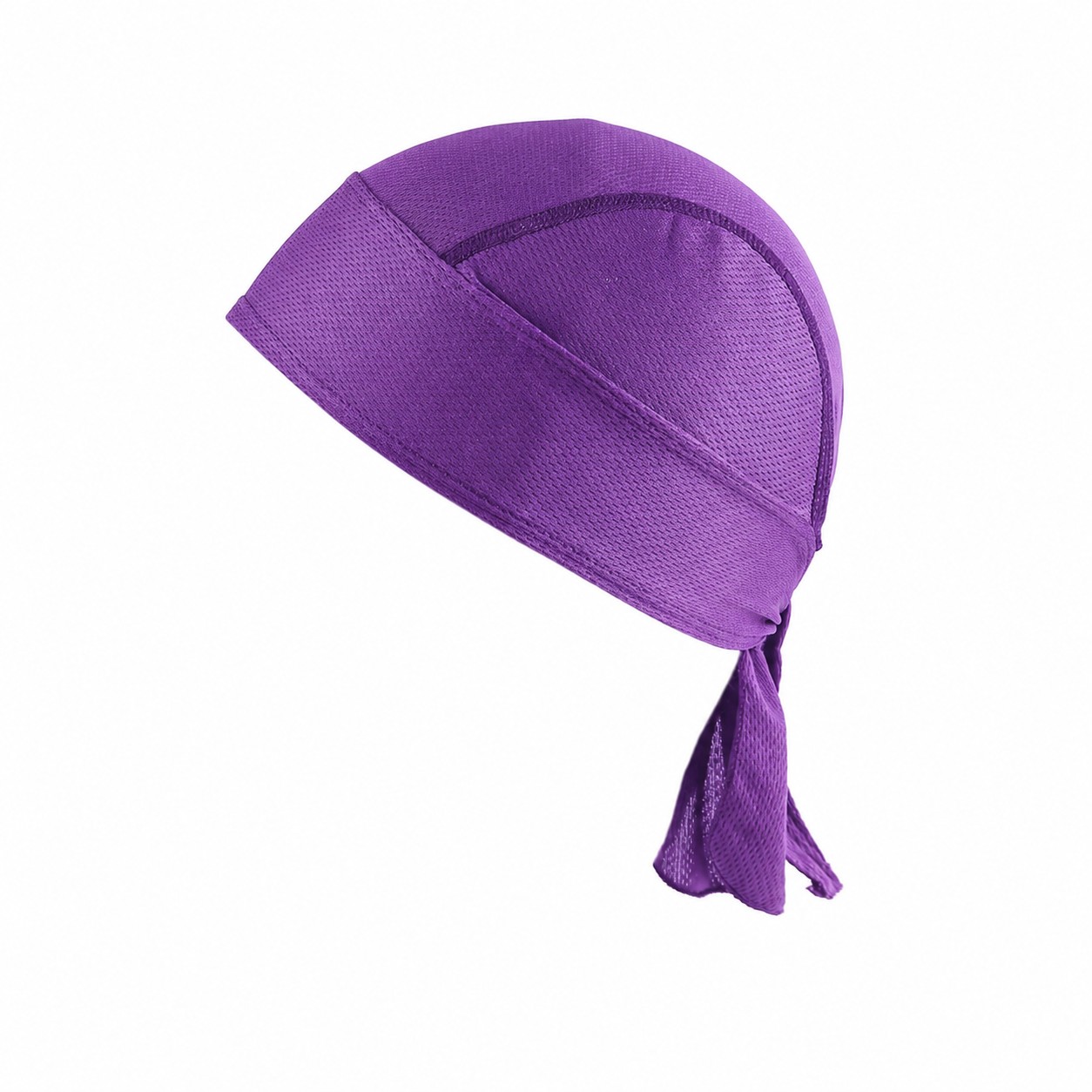 Polyester Mesh Tie Back Durag — Purple