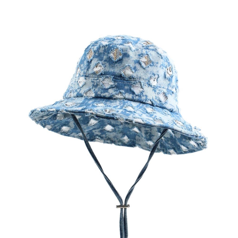 Lace Denim Mesh Bucket Hat — view 2
